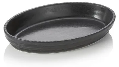 Produktbild von 4x Backform, 32 x 20 x 5 cm, schwarz, Porzellan