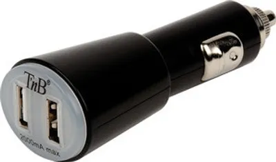 Produktbild von T'nB ACGPCAR2A, Auto, Zigarettenanzünder, 5 V, Schwarz