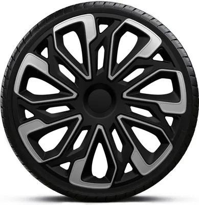 Produktbild von Radkappen Radzierblenden SATZ (4Stück) 16 Zoll ESTORIL SILVER BLACK Z461008
