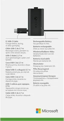 Produktbild von Microsoft Xbox One Play & Charge Kit Ladesatz