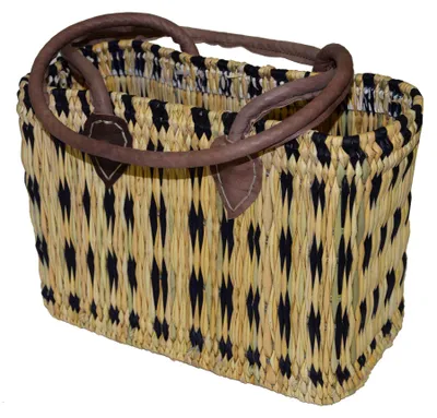 Immagine prodotto di Borsa in seagrass piccola con manico lungo cesto per la spesa cesto in vimini cesto in vimini cesto in vimini cesto in vimini, blu