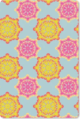 Produktbild von MuchoWow® Mauspad Mousepad Flower Power - Design - Hippie 18x27 cm - Mousepads - Maus Mat - Pad - Mausunterlage