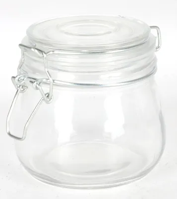 Produktbild von Drahtbügelglas 0,5 Liter Einmachglas Einweckglas Vorratsglas Marmeladenglas
