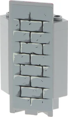 Produktbild von 1x Lego Mauerteil 3x3x6 neu-hell grau Ecke Panele Sticker Mauer 8813 2345pb08