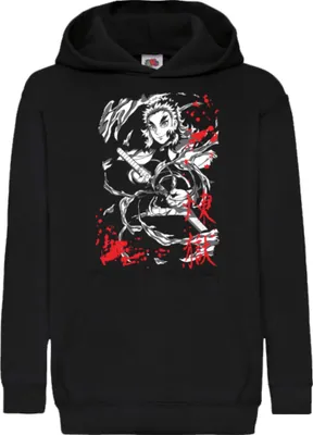 Immagine prodotto di Felpe con cappuccio per bambini Demon Anime Slayer Kyoujuro Rengoku 004, 12-13 Jahr - 152 / Noir