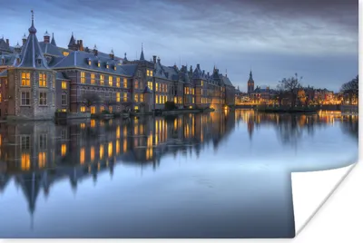 Produktbild von MuchoWow® Poster Den Haag - Fluss - Inneres Gericht 120x80 cm - Bilder