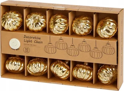 Immagine prodotto di Catena luminosa a LED zucca - oro - 3,2 metri