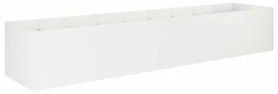 Immagine prodotto di vidaXL Vaso da giardino bianco, 360 x 80 x 60 cm, acciaio laminato a freddo