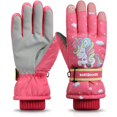 Produktbild von Kinder Winterhandschuhe – Wasserdicht, Warm, Fleece, Snowboard & Outdoor, 6–12 Jahre