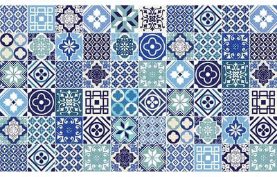 Immagine prodotto di Adesivi autoadesivi per piastrelle per cucina e bagno – 60 adesivi Cindito Azulejos – 60 adesivi 10 x 10 cm