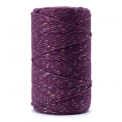 Obrázek produktu pro Makramé příze 3 mm 100 m 1 nit, bavlněná příze, bavlněná šňůra 3 mm, třpytivá šňůra, makramé šňůra, bavlněná šňůra, bavlněná šňůra, háčkování, mnoho barev