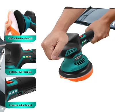 Imagen del producto de Máquina de pulido, con 6 velocidades ajustables, diseño de excéntricas, modelo WZ-LDPGJ-