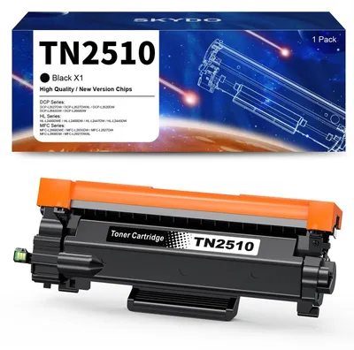 Produktbild von Toner TN2510 – Kompatibel mit Brother HLL2400DWE und weiteren Modellen – Schwarz