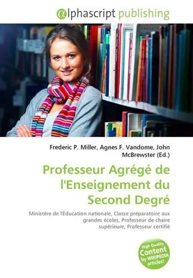 Produktbild von Professeur Agrégé de l'Enseignement du Second Degré