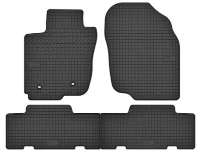 Produktbild von Gummi-Fußmatten für Toyota RAV4 III 2006-2013 (SUV) – 4-tlg, Schwarz, passgenau – Wielganizator SolidTread