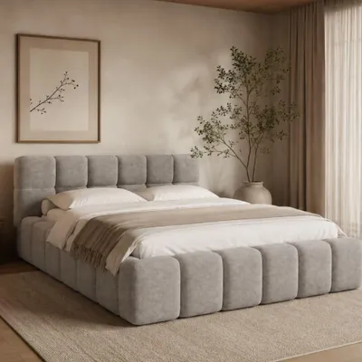 Produktbild von Polsterbett NUBO Premium 180x200 cm mit Bettkasten – Stoff: Perfect Harmony 04