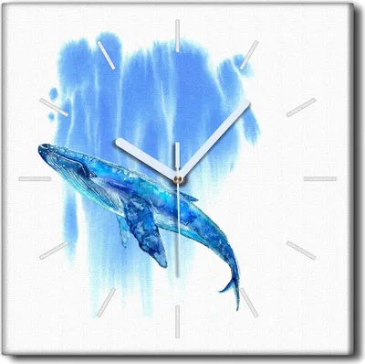 Produktbild von Coloray Uhr auf Leinwand 30x30 cm Wand Uhr Dekoration Wohnzimmer Segeltuch weiße Zeiger -Seewal-Ozean.