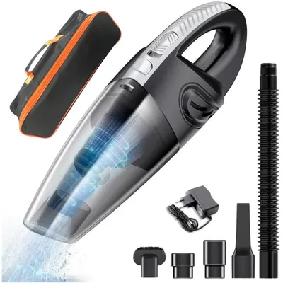Produktbild von 120W Akku Handstaubsauger 12000Pa Kabellos mit HEPA-Filter 5 Düsen für Auto Büro Zuhause Reinigung Wiederaufladbar 2000mAh