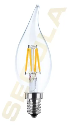 Produktbild von Segula LED Kerze Windstoß klar E14 3.2W 2700K dimmbar