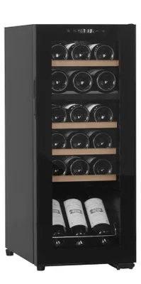 Produktbild von Freistehender Weinkühlschrank - Northern Collection 18 Black | Zwei Temperaturzonen 5 bis 18°C| Kompressorkühlung | Kapazität 18 Flaschen | 2 Zonen