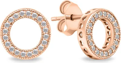 Produktbild von Timeless bronze earrings with zircons EA607R