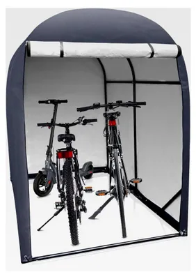 Produktbild von Fahrradgarage für 2 Fahrräder 3.4m³ - Fahrradunterstand 178x123x165cm - Gartenschuppen - Zeltgarage - Anthrazit