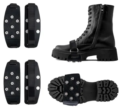 Productafbeelding van 4 Stuks Antislip Schoenspikes voor IJs en Sneeuw