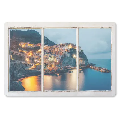 Produktbild von MuchoWow® Schreibtischunterlage Aussicht - Meer - Italien 60x40 cm - XXL Mauspad - Großes Mauspad