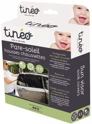 Productafbeelding van Zonnescherm Tineo, verstelbaar, zwart, 2 stuks