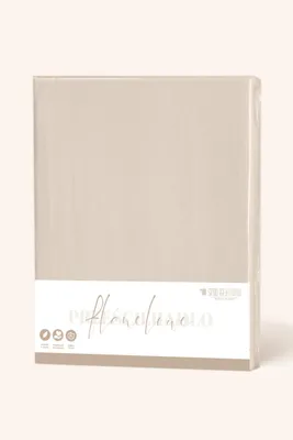 Zdjęcie produktu dla Prześcieradło Flanelowe Bawełniane Bez Gumki 140X200Cm Jasne, Beżowe