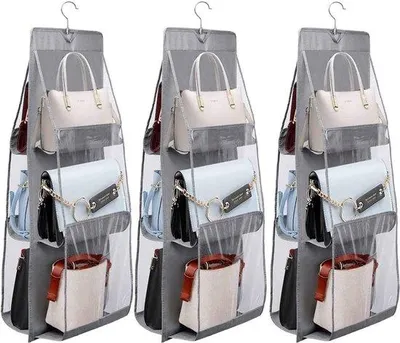 Immagine prodotto di Organizer per borsa, 3 pezzi, 6 tasche, tessuto non tessuto