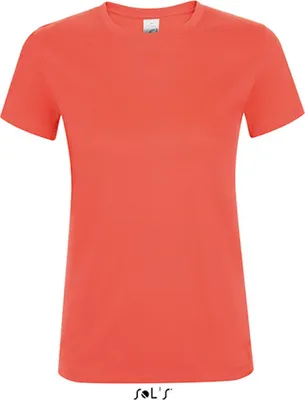 Produktbild von SOLs 01825 | Damen Regent T-Shirt / Halbgekämmte ringgesponnene Baumwolle - Farbe: Coral - Größe: L
