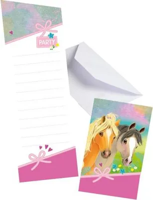 Obrázok produktu pre 8 pozvánok Pretty Pony s obálkami