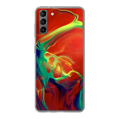Produktbild von MuchoWow® Handyhülle Schutzhülle Hülle für Samsung Galaxy S21 Plus Kunst - Tinte - Farben - Psychedelisch Silikon Softcase Handy Hülle - Handy-Tasche