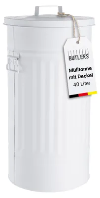 Produktbild von BUTLERS Mülltonne Oskar ZINC