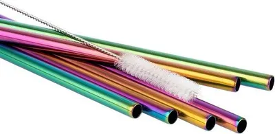 Immagine prodotto di Set di cannucce riciclabili – Set di cannucce riciclabili – Sostenibile ed elegante – Ecologico