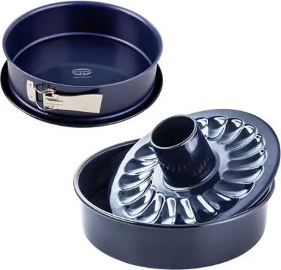 Produktbild von Backformen Set: Springform und Gugelhupfform, Dr. Oetker Back Liebe, 26 cm & 28 cm, Antihaftbeschichtung, Stahl, 2-teilig