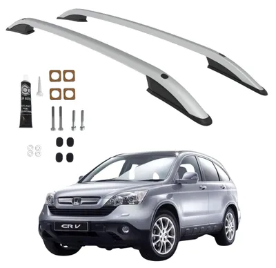 Produktbild von Dachreling für Honda CR-V SUV (2007-2011), leichtes und robustes Aluminium, silberfarben