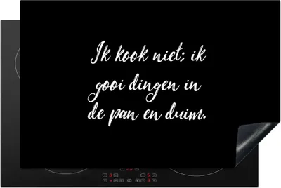 Produktbild von KitchenYeah© Herdabdeckplatte Ich koche nicht - Sprichwörter - Kochen - Humor - Zitate , 80x52cm, Küche Deko, Glaskeramikkochfeld Herdabdeckung, Abdeckplatte fùr Kochfeld