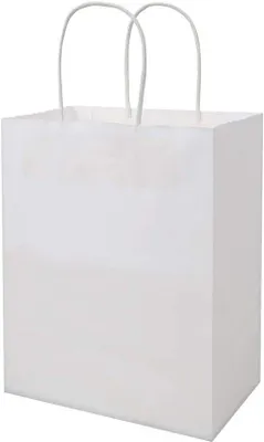 Produktbild von Famanu Kraftpapiertüten Mittelgroß 100 Stück - Weiß