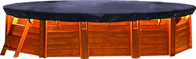 Produktbild von Poolabdeckung Oval für 625 x 360 cm Pools | Planenmaß 700 x 440 cm | Schwarz | Sommer & Winter Poolplane | Solar Abdeckplane 200 g/m² PE Zweifach Beschichtete Abdeckung | Solarplane UV-Resistent