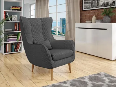 Obrázek produktu pro Designové křeslo ušák LEVI - ocelové