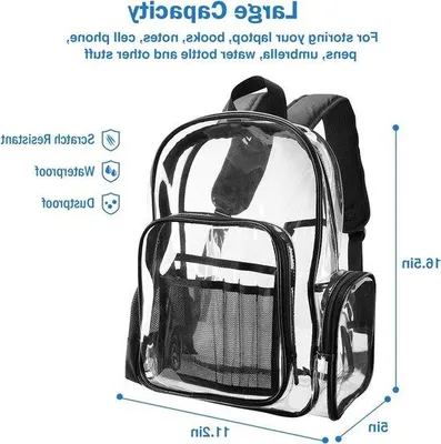 Produktbild von Famanu Rucksack große Kapazität wasserfest transparent - für Arbeit, Schule, Reisen