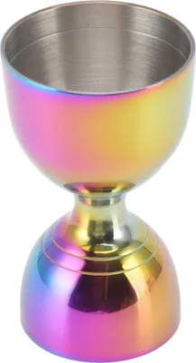 Imagen del producto de Dosificador de cócteles de acero inoxidable, duradero y de alta precisión, con amplia abertura. Ideal para medir ingredientes para cócteles y licores, con capacidad de 30/60 ml. Disponible en varios colores
