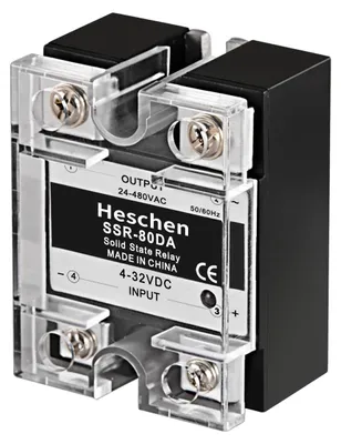Solid State Relais SSR-80DA, 80A, 24-480VAC, 4-32VDC