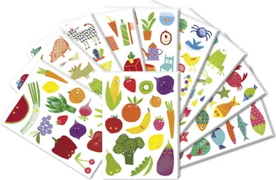 Image de Maildor AE056O Baby Stickers Pack (avec 20 feuilles au format A5, 14,8 x 21cm, idéal pour les enfants à partir de 2 ans) 1 pack multicolore