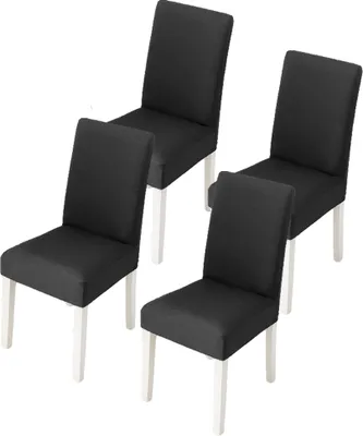 Produktbild von Stuhlhussen 4 Stück, Stuhlhusse Stretch, Elastischer Stuhlbezug Stretch Abnehmbare Waschbar Stuhlbezug Langlebig Universal