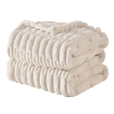 Produktbild von Kuscheldecke Flauschig mit Traumhaft Weiche Textur Extra Warm für Winter, ideal als Sofadecke und Bettüberwurf, Gute Geschenke für Frauen