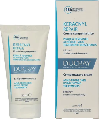 Obrázok produktu pre Ducray Keracnyl regeneračný krém na tvár, 50 ml