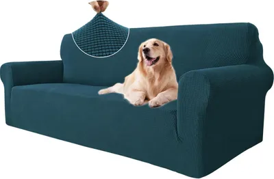 Produktbild von Famanu Stretch-Sofabezug 3-Sitzer - Elastisch, Grün